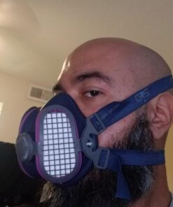 GVS Elipse P100 Dust Half Mask Respirator with replaceable and reusable filters included, Blue 34 713KQivs1zL
