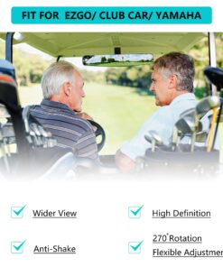 10L0L Golf Cart Rear View Mirror Universal for EZGO Club Car Yamaha, Adjustable Golf Cart Mirror with Extra Wide 270 Degree Panoramic Rearview Mirror-16.5 Inch 16 713LGMf6yIL