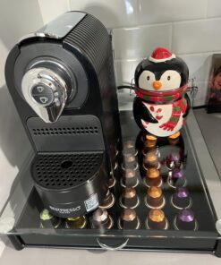 Deco Brothers Crystal Tempered Glass Original Pod Holder Drawer, 42 Nespresso Capsule Organizer 28 713LSUTfEML