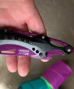 MTECH USA MT-A705 Series – Spring Assisted Folding Knife, Pocket Clip, Tactical, EDC, Self Defense Purple 4.5-inch closed 43 713MHozgWkL