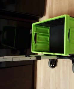 Magna Cart Personal 150 Pound Capacity Aluminum Folding Hand Truck with Telescopic Handle and Foldable Wheels for Industrial, Black and Red Black/Red 60 713MXXEbKsL