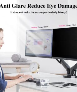PYS 27 Inch Privacy Screen for 16:9 Widescreen Computer Monitor - Easy Removable Screen Filter Shield - Anti Glare & Blue Light - Anti Scratch Protector Film for Data Security 27 Inch Diagonal (16:9) 14 713Mch2bX1L