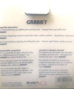 Grabbit Magnetic Sewing Pincushion with 50 Plastic Head Pins, Blue 1 Count (Pack of 1) 9 713NM NVOgL