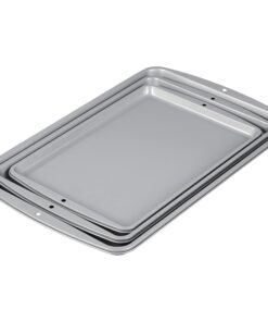 Wilton Recipe Right 3 Piece Cookie Pan Set, Standard Packaging 13 713PGHs6pEL