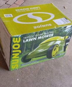Sun Joe MJ401E 14-Inch 12-Amp Electric Lawn Mower w/Collapsible Handle for Storage, 3-Position Height Control, 10.6-Gallon Bag, Green Original Version 63 713PNGxSHsL