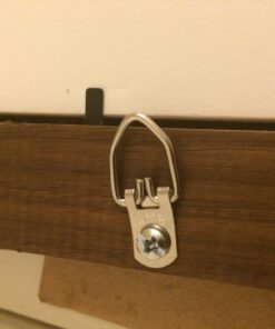 100 Heavy Duty Single Hole D Ring / Triangle Strap Hanger w/ Screws 11 713QRywh GL