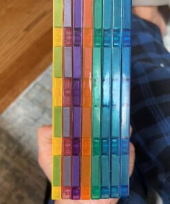 PicassoTiles 100 Piece Set 100pcs Magnet Building Tiles Clear Magnetic 3D Blocks Construction Playboards, Creativity Beyond Imagination, Inspirational, Recreational, Educational Conventional 55 713QnPWfsvL