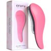 Crave Naturals Glide Thru Detangling Brush for Adults & Kids Hair- Detangler Brush for Natural,Curly,Straight,Wet/Dry Hair, Little Girl & Toddler Accessories, Teenager Gifts -1pk, Pink 1 Pack 16 713QvX8XNRL