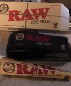RAW Natural Rolling Papers Cone Shooter - Cone Filling Machine (King Size) 1 Count (Pack of 1) 20 713SC4RFH4L