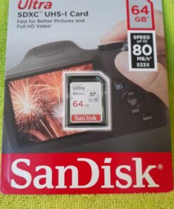 SanDisk Ultra 64GB Class 10 SDXC UHS-I Memory Card up to 80MB/s (SDSDUNC-064G-GN6IN) 30 713SHiLUNcL