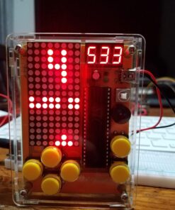 DIY Soldering Project Game Kit Retro Classic Electronic Soldering Kit with 5 Retro Classic Games and Acrylic Case, Idea for STEM High School Family Education Friends by Etoput Yellow 34 713SqVPfMtL