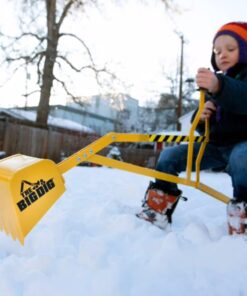 The Big Dig Sandbox Digger Excavator Crane with 360 Degree Rotation with Base Great for Sand, Dirt and Snow, Steel Outdoor Play Toy, Yellow 34 713TNmz6L