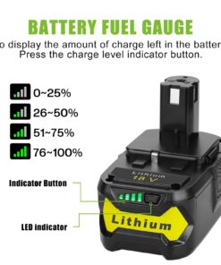 Powilling 2Pack 6.0Ah 18V Replacement Battery for Ryobi 18V Lithium Battery P102 P103 P105 P107 P108 P109 Ryobi ONE+ Cordless Tool 18 713TYlswjRL