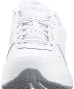 New Balance Women's 411 V2 Walking Shoe, Black, 5 6.5 White 10 713TZ5AN71L