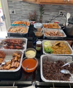 Chefman Electric Warming Tray with Adjustable Temperature Control, Glass Top Large 21”x16” Surface Keeps Food Hot,Black Large - 21" x 16" 22 713TqwPUNbL