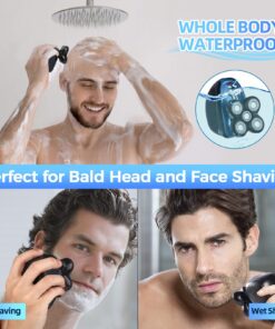 Head Shaver for Bald Men,5 in 1 Bald Head Shavers for Men Cordless,Waterproof Wet/Dry 5 Head Mens Electric Razor for Head Face Shaving, USB Mans Grooming Kit Rechargeable,Rotary Shaver Gift for Men 24 713U kPOfzL