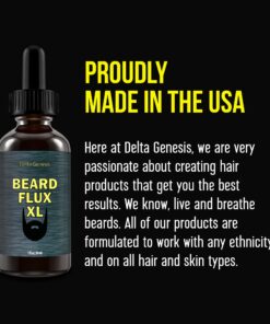 Delta Genesis Beard Flux XL (1 fl oz / 30 ml) | Mustache and Beard Growth Stimulating Oil | Facial Hair Growth Product for Men | Soothing Formulation with Argan, Caffeine, and Jojoba 31 713UYRITrXL