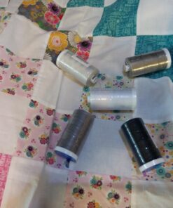 Connecting Threads 100% Cotton Thread Sets - 1200 Yard Spools (Set of 5 - Salt & Pepper) 21 713UkVSWLaL