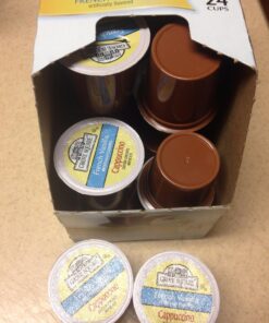Grove Square Cappuccino Pods, French Vanilla, Single Serve , 24 Count (Pack of 1) 24 Count (Pack of 1) 37 713UqhLn AL