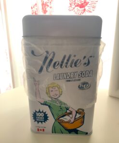 Nellie's Laundry Soda - Concentrated Laundry Detergent Powder - 100 Loads - Eco-Friendly, Vegan, Hypoallergenic, Fragrance-Free, and Non-Toxic Formula Fragrance Free 3.3 Pound (Pack of 1) 30 713WY3Iv8L
