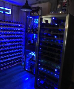 Stackable Modular Wine Rack Wine Storage Rack Holder Display Shelves for Wine Cellar or Basement, Freestanding Wine Rack Thick Wood Wobble-Free (Unfinished, 12 X 6 Rows (72 Slots)) 33 713Wmc8787L