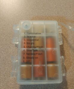 GDEALER 2 Pack LED Fairy Lights Halloween Battery Operated String Lights Waterproof 8 Modes Remote Control Color Changing Christmas Lights 60 LED 20 Feet Copper Wire Firefly Lights- Multicolor 41 713WwabAoL