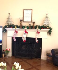 National Tree Company Pre-Lit Artificial Christmas Garland, Green, Carolina Pine, White Lights, Decorated with Pine Cones, Plug In, Christmas Collection, 9 Feet 100 Lights 18 713X5GQECJL