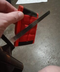 BYKES Magnetic Wristband for Holding Screws, Nuts, Nails and Bolts | Powerful Super Strong Magnetic Tool Wristband for Men and Women | Large Magnetic Wrist Tool Holder | Tool Gifts for Men | Red/Black 15 713XzZXRhOL