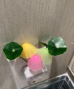 Rienar Sensor Led Night Light, Color Changing Plug-in LED Mushroom Dream Bed Lamp 45 713Ylp3qBHL