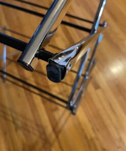 Amazon Basics Foldable Laundry Rack for Air Drying Clothing, 41.8" x 29.5" x 14.5" (L x W x H), Chrome Silver 31 713ZUc9jiTL