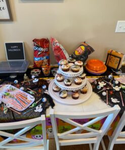 Sweet Creations 3 Tier, Collapsible Cupcake and Cakepop Display Carrier with Handel, White 55 713ZcqkTW2L