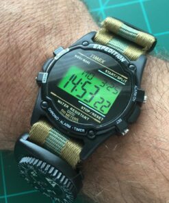 Timex Men's T5K463 Expedition Atlantis Black Resin Strap Watch 31 713ZwFM5t7L