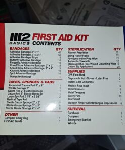 Professional 300 Piece (40 Unique Items) First Aid Kit | Emergency Medical Kits | Home, Business, Camping, Car, Office, Travel, Vehicle, Kids, Boat, Survival, Supplies 59 713ZzdgTB2L