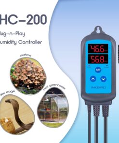 Inkbird Digital Pre-Wired Outlet Dual Stage Humidity Controller IHC-200 for Mushroom Ventilator Fan Crawl Space Curing Meat Grow Room Tent Humidifier Dehumidifier. 38 713aH9DVLAL