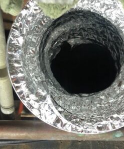 VIVOSUN 2-Pack 6 Inch 8 Feet Non-Insulated Flex Air Aluminum Ducting Dryer Vent Hose for HVAC Ventilation, 4 Clamps Included 6" x 8FT 33 713aeUssp8L