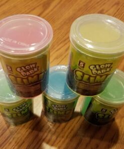 Alternative view of Glow Slime Party Pack - Includes 12 glow in the dark slime containers - Fun Gross and Glow Party Supplies