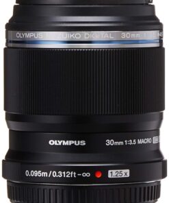 OM SYSTEM OLYMPUS M.Zuiko Digital ED 30mm F3.5 Macro For Micro Four Thirds System Camera, Compact Macro lens, 1.25x Image Maginification, Fast AF, Beautiful Bokeh Base 25 713b4ZghYuL