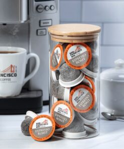 San Francisco Bay Compostable Coffee Pods - Espresso Roast (36 Ct) K Cup Compatible including Keurig 2.0, Dark Roast 36 Count (Pack of 1) 20 713bHWMiYES