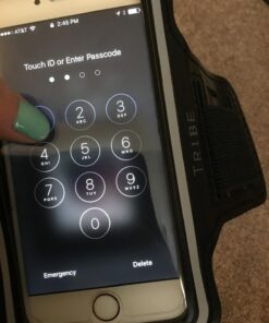 TRIBE Water Resistant Cell Phone Armband Case Running Holder for iPhone Pro Max Plus Mini SE (13/12/11/X/XS/XR/8/7/6/5) Galaxy S Ultra Plus Edge Note (21/20/10/9/8/7/6/5) Adjustable Strap & Key Pocket Black S: iPhone Mini/8/7/6/5/4/3/SE/Galaxy Mini 43 713c jSRkwL