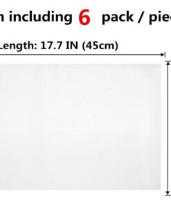 HityTech 6 Pack Refrigerator Liners, Washable Refrigerator Mats Liners Waterproof Fridge Pads Mat Shelves Drawer Table Mats 17 3/4" x 11 3/4" - All 6 Clear 6 Pcs - All Transparent 11 713c2U52fXL