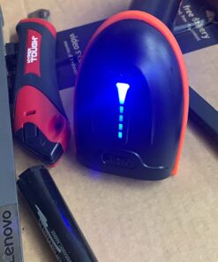 Tera Barcode Scanner Wireless 1D Laser Cordless Barcode Reader with Battery Level Indicator, Versatile 2 in 1 2.4Ghz Wireless and USB 2.0 Wired 1D Orange 26 713cT3TwBEL