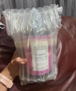 HERITAGE STORE Organic Castor Oil, Glass Bottle, Cold Pressed, Rich Hydration for Hair & Skin, Bold Lashes & Brows | 32oz 32 Fl Oz (Pack of 1) 32 713cTloEhuL