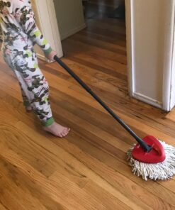 O-Cedar EasyWring Microfiber Spin Mop, Bucket Floor Cleaning System, Red, Gray Single 35 713dEoH87iL