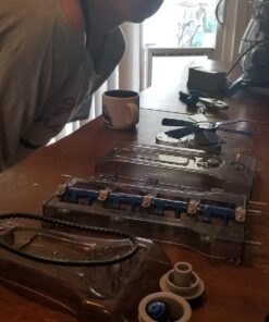 Discovery #MINDBLOWN Model Engine Building Kit, DIY 4-Cylinder Combustion Engine, Working Pistons Fan Valves Belts LED Lights, STEM Mechanic Engineering Construction Experiment Set, Kids & Adults Gift 25 713f L95yOL 1