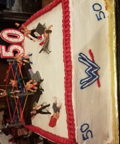 Liberty Imports Ultimate 32-Piece Wrestling Miniature Toys for Kids Pretend Play, Wrestler Figures with 2 Rings & Realistic Accessories for Boys and Girls, Great for Cake Toppers, Parties 47 713f6oh6L