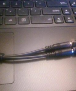 StarTech.com Headset Adapter, Microphone and Headphone Splitter - 3.5mm Male Aux to 3.5mm Female Audio & Mic Combo Jack Y Cable for Laptop / PC (MUYHSMFF) Black Male to Female 45 713fde9LDdL