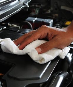 SIMPLI-MAGIC 79142 Shop Towels 14"x12", Pack of 150, Cotton, White 18 713fyX1R69L