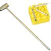 SE JT6218 5-Piece Watch Band Link Remover Kit - Includes Dual Head Hammer, Band Holder, Pin Punches (0.8, 0.9, 1.0mm) for DIY Watch Adjustments and Repairs 12 713gHwscx4L