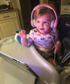 NENOS Children Kids Children's Volume Limited Headphones for Kids Foldable (Pink) Pink 33 713gNy8WQ L