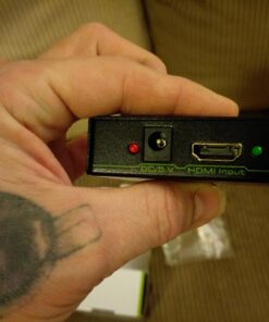 eSynic HDMI Splitter 4K HDMI Splitter 1 in 2 Out HDMI Splitters Box Power HDMI Splitter for Dual Monitors Hdcp Bypass HDMI Splitter Supports Full HD 1080P 4K @ 30Hz for PS4 Fire Stick HDTV etc Style-B 22 713gins1sML